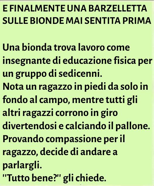 Testo barzelletta su bionde