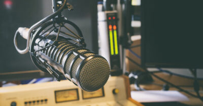 Microfono in studio.