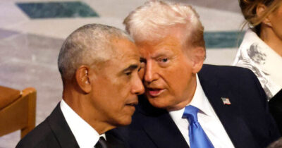 Barack Obama e Donald Trump.