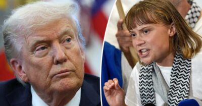 Donald Trump e Greta Thunberg.