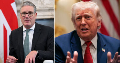 Keir Stramer e Donald Trump.