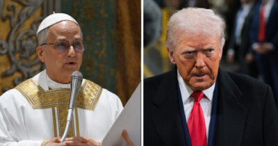 Papa Leone e Donald Trump.