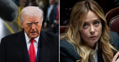 Trump e Meloni.