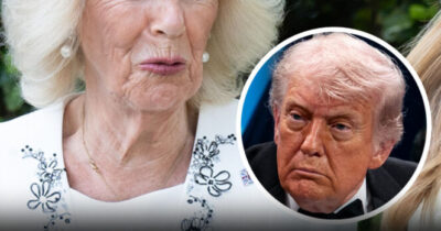 Regina Camilla e Donald Trump.