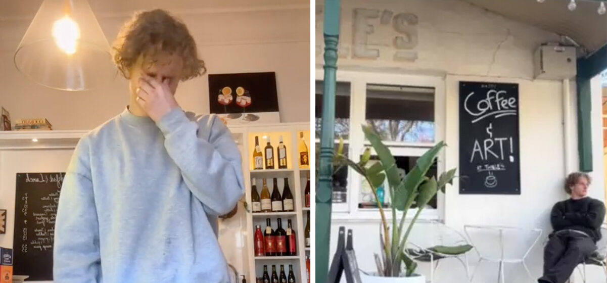 Tiener die net klaar is met middelbare school opent café - zijn hart