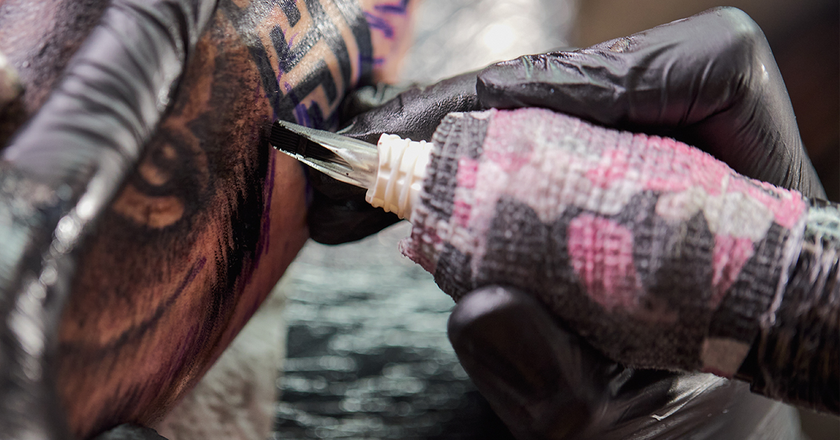 tattoo wordt gezet