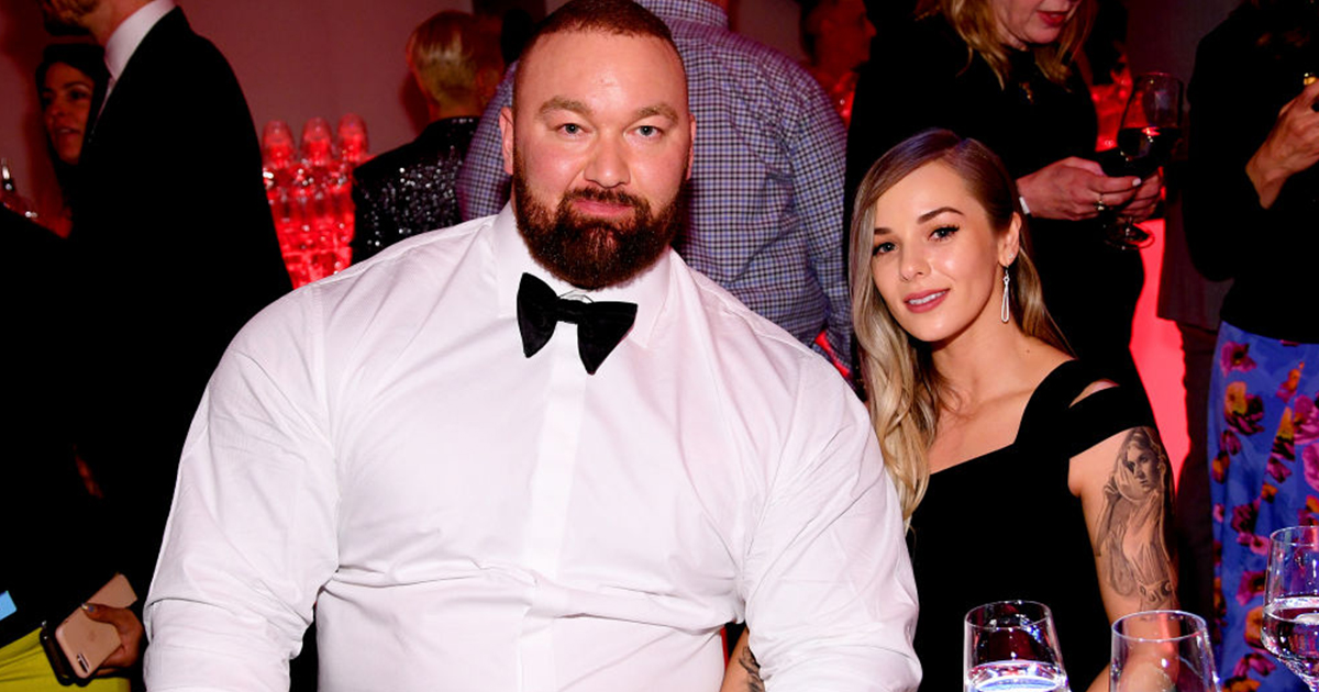 The Mountain met zijn vrouw