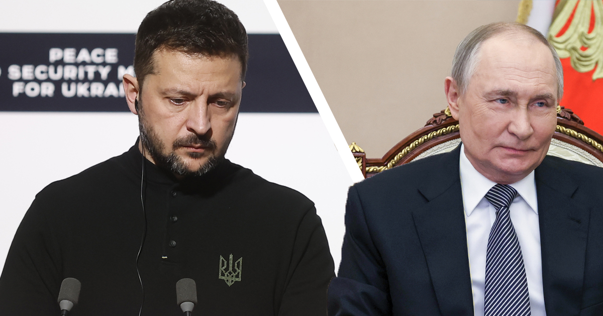 Poetin en Zelensky
