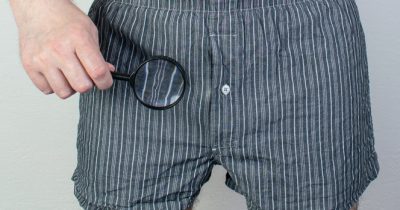 vergrootglas onderbroek