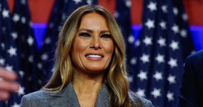 Melania Trump lach