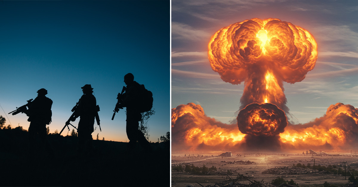oorlog explosie
