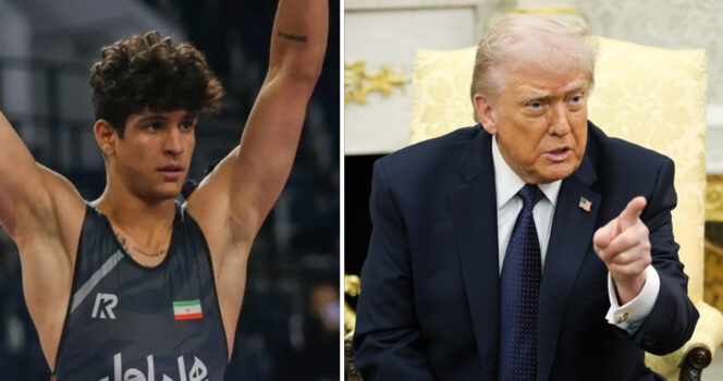 trump kampioen iran worstelen