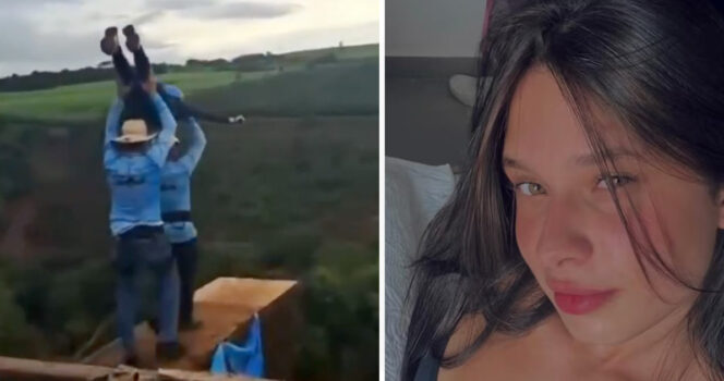 vrouw bungee dood