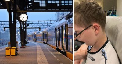 Garçon pren mauvais train