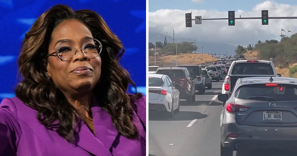 Oprah Winfrey (à gauche)