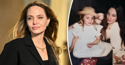 Angelina Jolie (à gauche), Marcheline Bertrand (à droite)