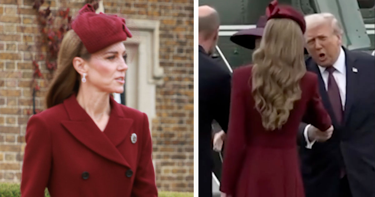 Kate Middleton (à gauche), Donald Trump (à droite)