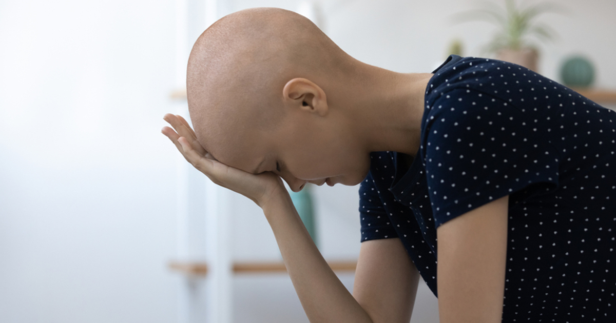 femme atteinte de cancer