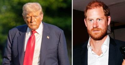 Le prince Harry et le président Donald Trump