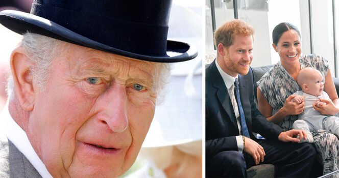 Roi Charles, le prince Harry et Meghan