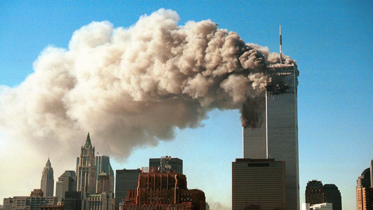World Trade Center en fumée